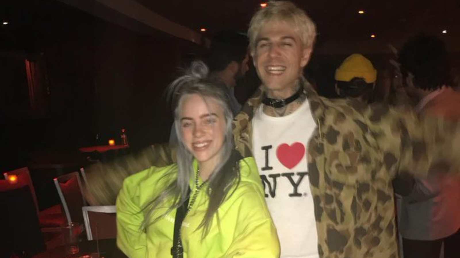 Billie Eilish and Jesse Rutherford during Halloween