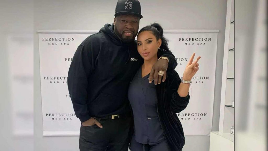 The controversial picture of 50 Cent and Angela Kogan 