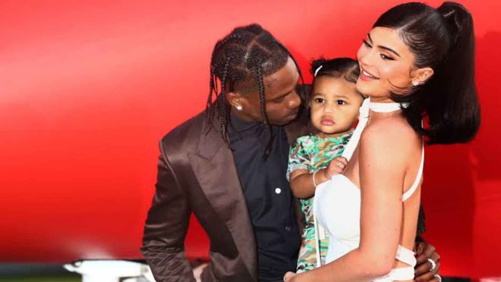 Travis Scott and Kylie Jenner with baby Stormi