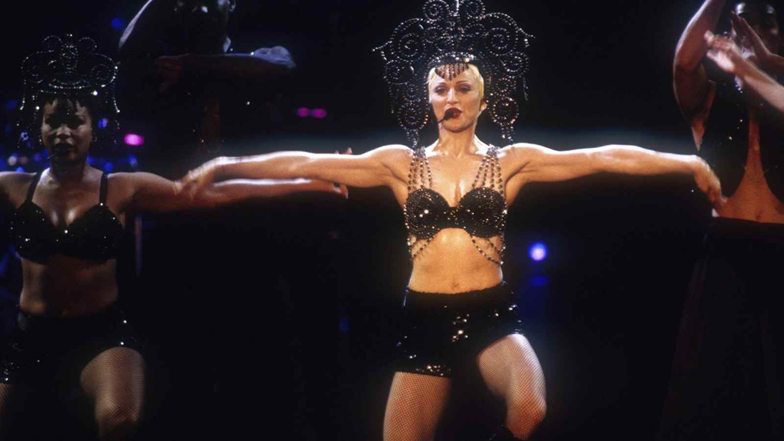 Madonna during her tour