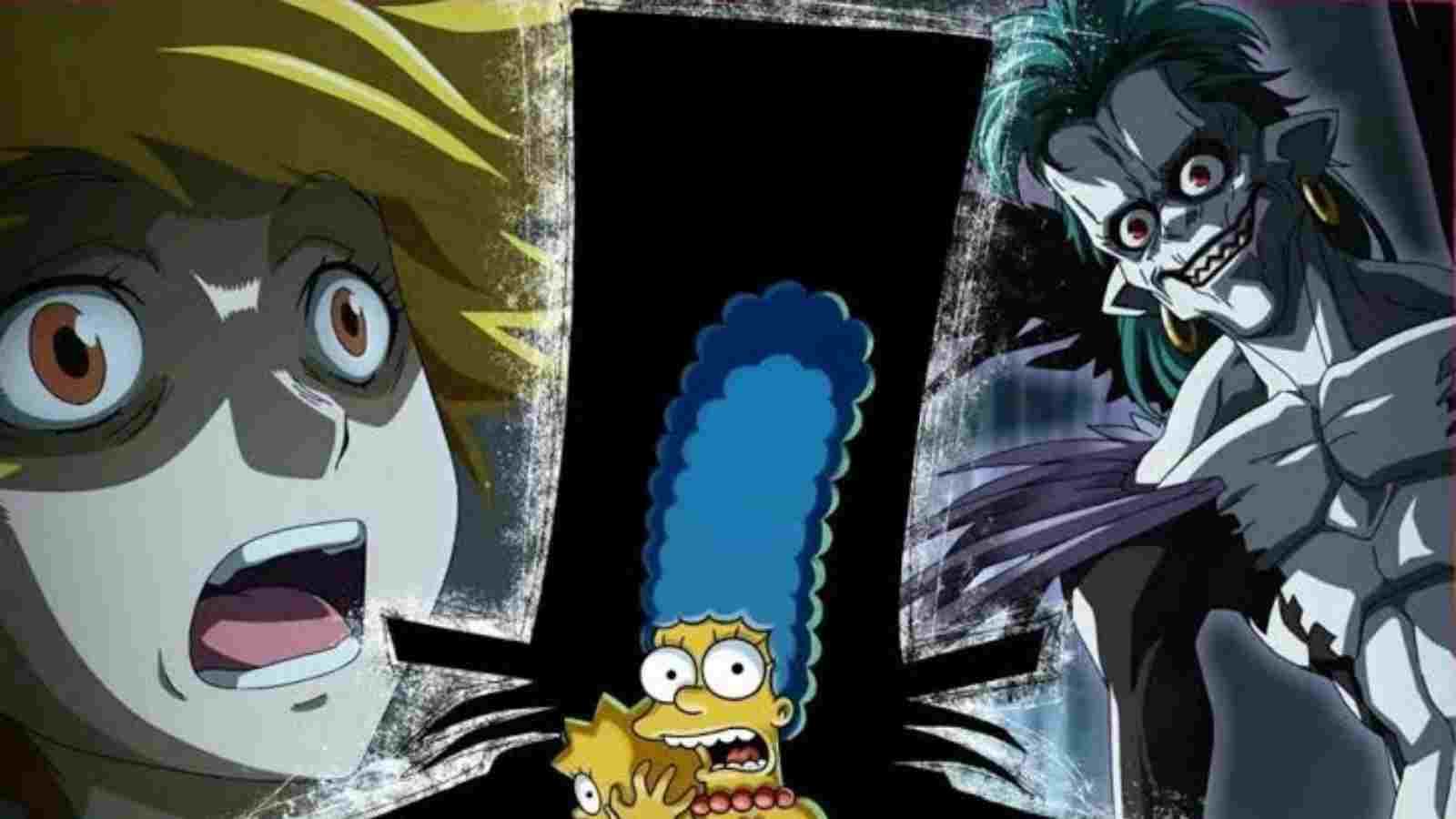 The Simpsons Anime Makeover for Treehouse Of Horror XXXIII Death Note  shorts  YouTube