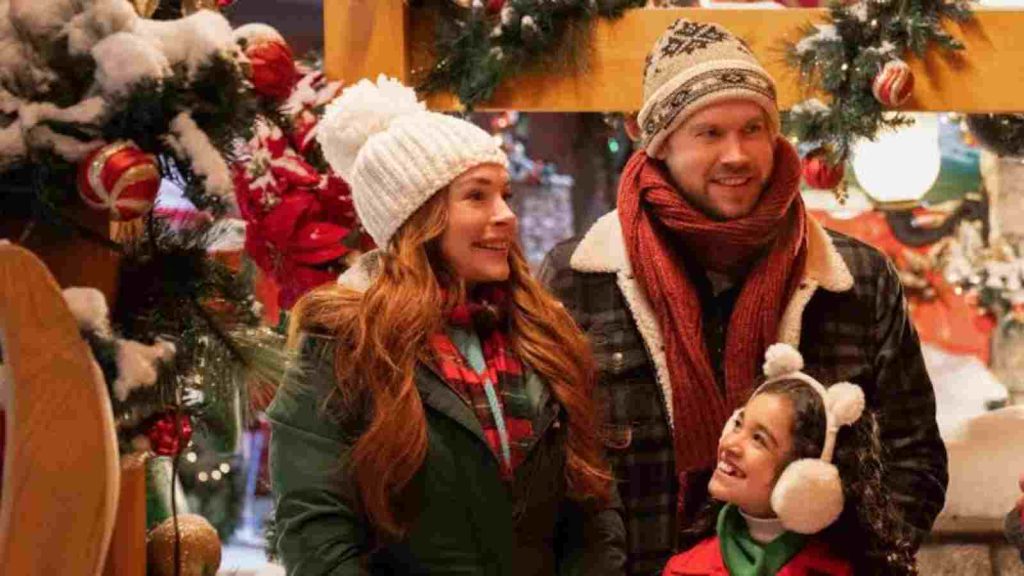 Lindsay Lohan and Chord Overstreet In Falling For Christmas 