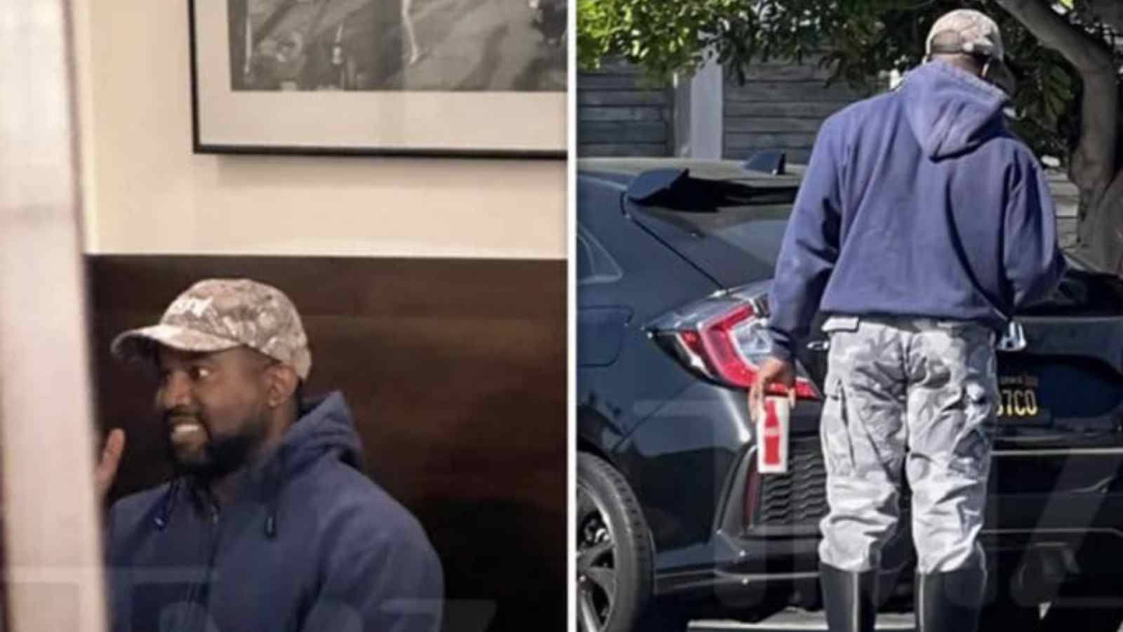 Kanye West showed up at the Skechers Office
