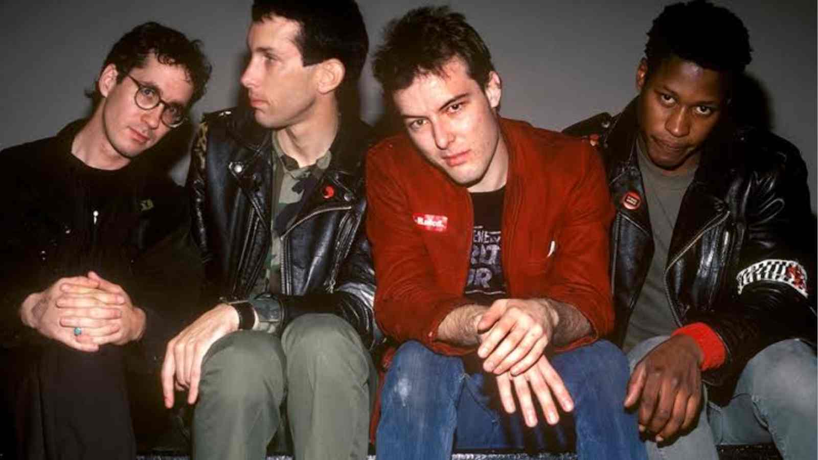 D.H. Peligro with his band mates from Dead Kennedys
