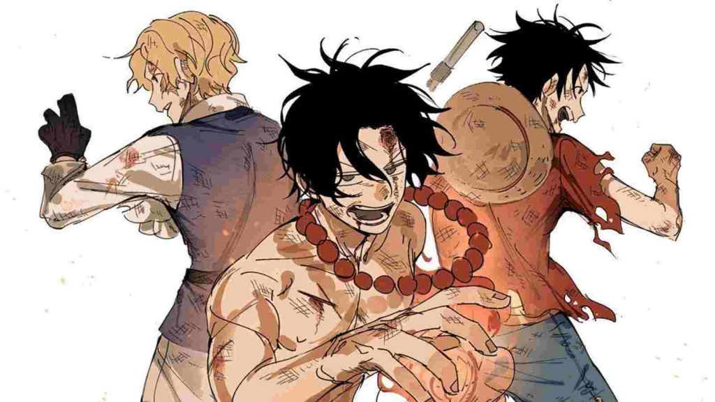 Sabo, Ace, and Luffy