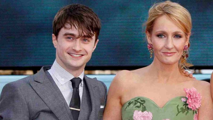 J.K. Rowling and Daniel Radcliffe