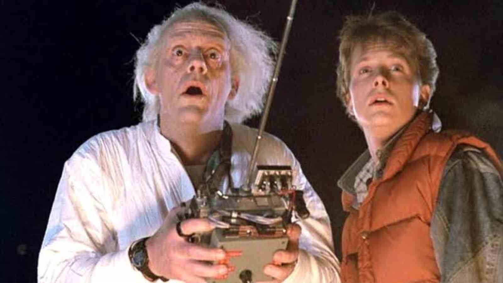Michael J. Fox and Christopher Lloyd in 'Back To The Future'