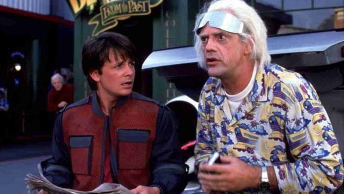 Michael J. Fox and Christopher Lloyd in 'Back To The Future'