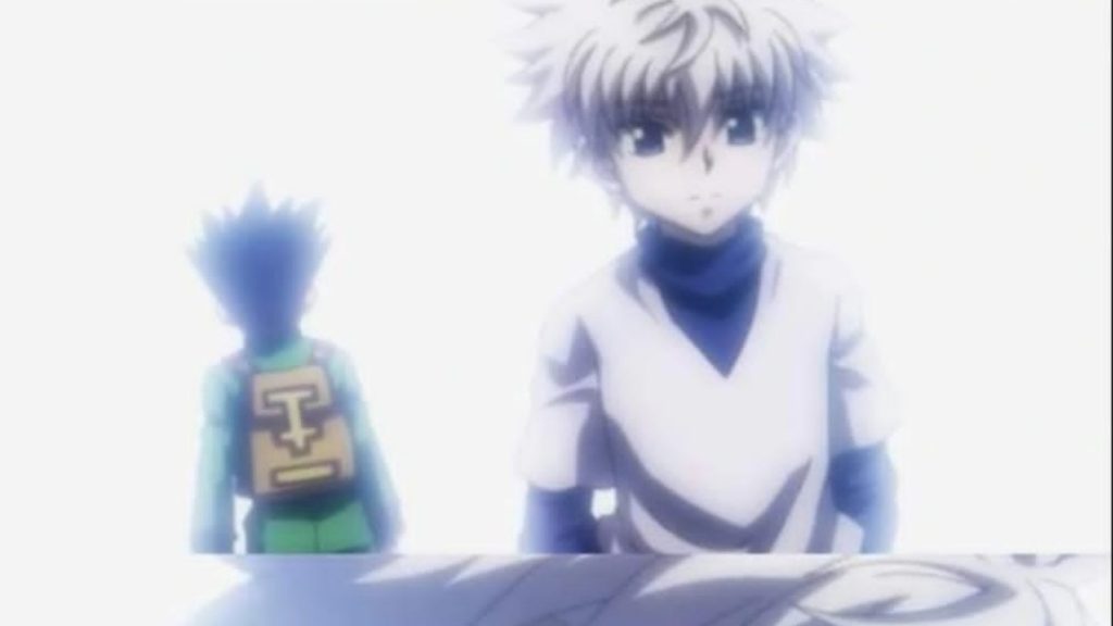 Gon and Killua parting ways at the end 