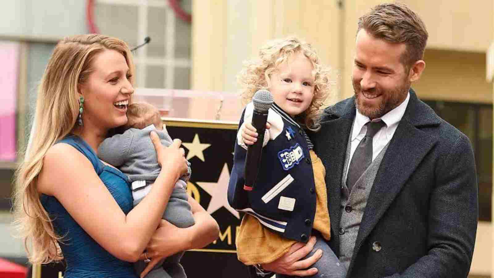 Ryan Reynolds and Blake Lively with their son James Reynolds