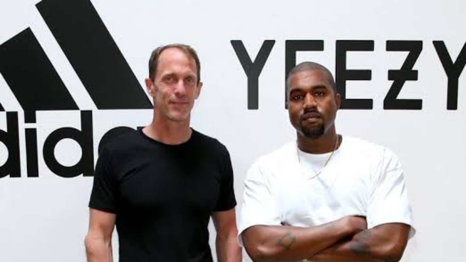 Kanye West during the Adidas Yeezy 2016 contract signing