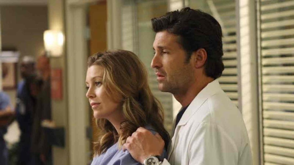 Patrick Dempsey and Ellen Pompeo in Grey's Anatomy