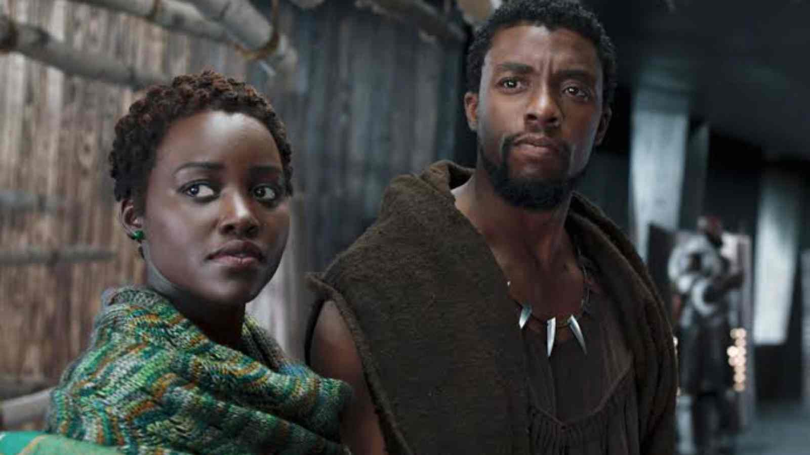 Lupita Nyong'o and Chadwick Boseman in 'Black Panther'