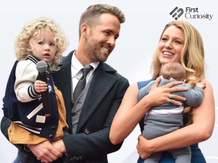 Blake Lively and Ryan Reynolds with their kids