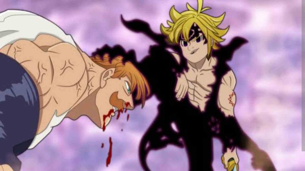 Escanor and Meliodas fighting 