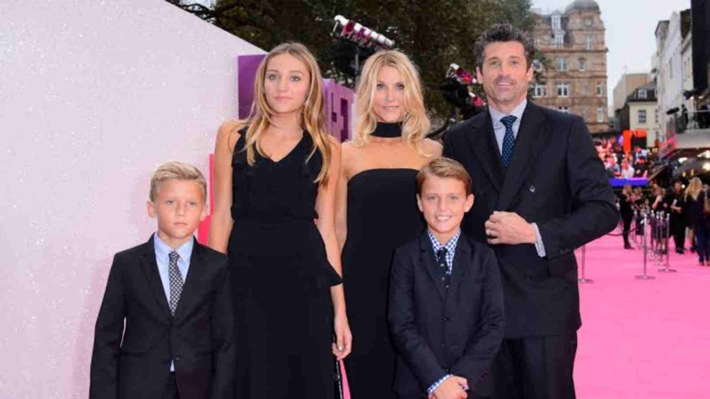 Patrick Dempsey and his family 