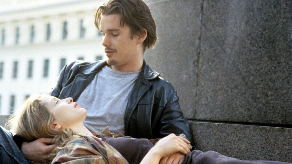 Julie Deply and Ethan Hawke in 'Before Sunrise'