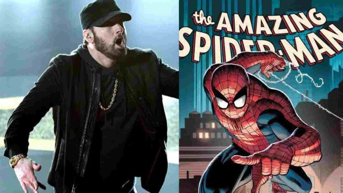 Eminem features on the cover of 'The Amazing Spider-Man' #1 cover variant