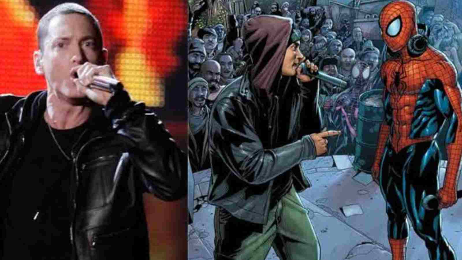 Eminem in the new Spider-Man comic