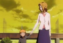 Ichigo with his mother