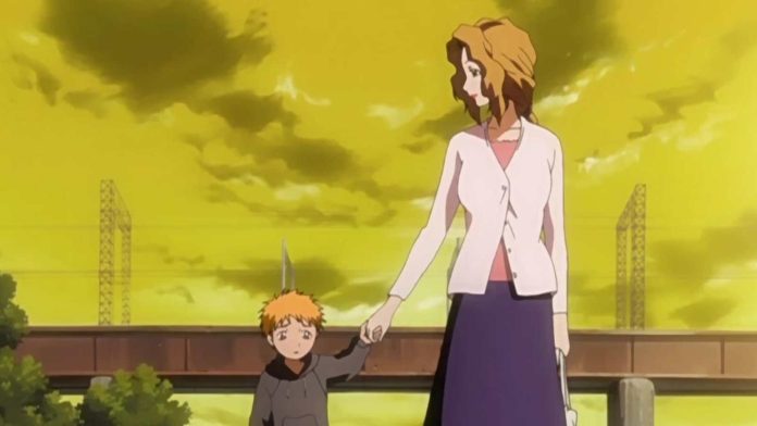 Ichigo with his mother