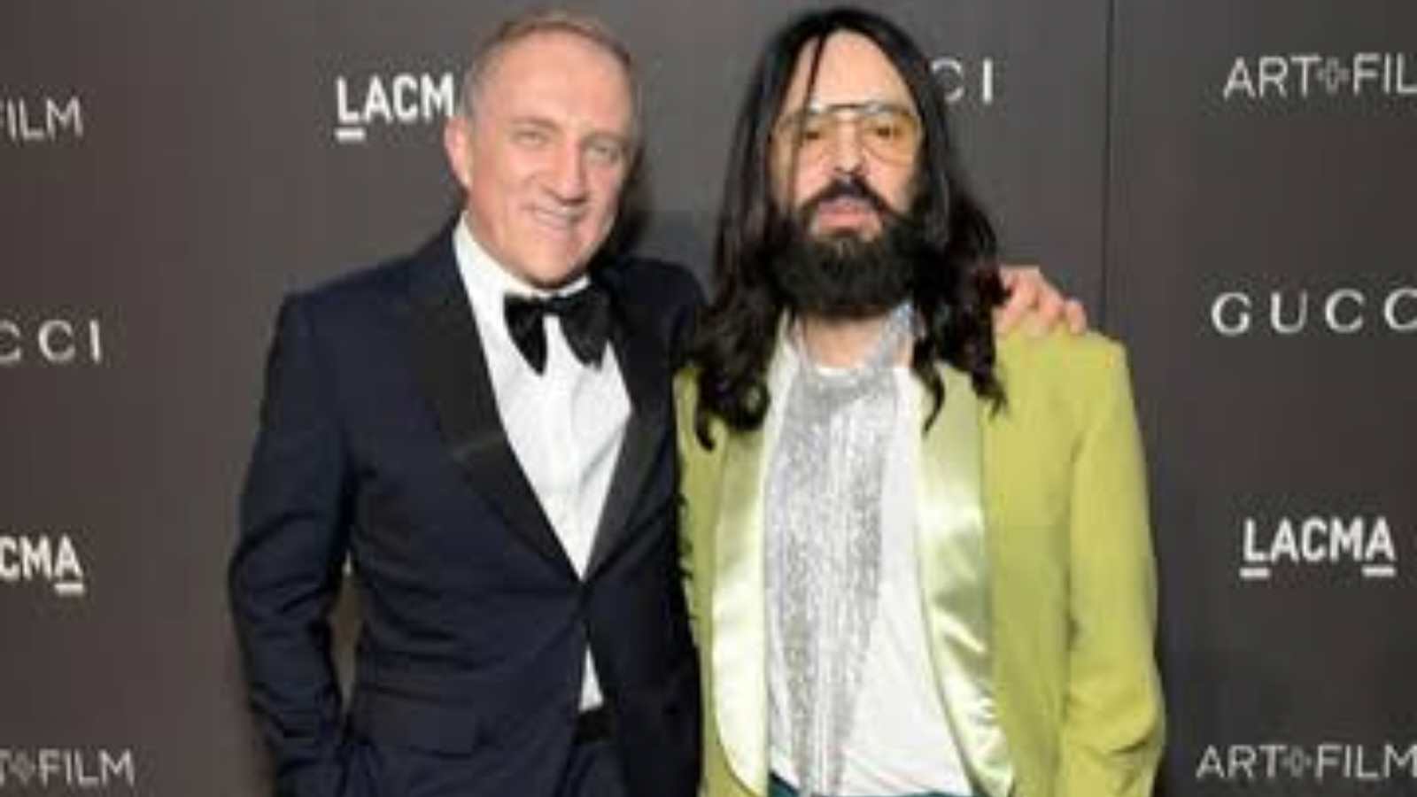 François-Henri Pinault and Alessandro Michele