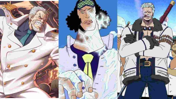 One Piece: Garp, Aokiji, Smoker