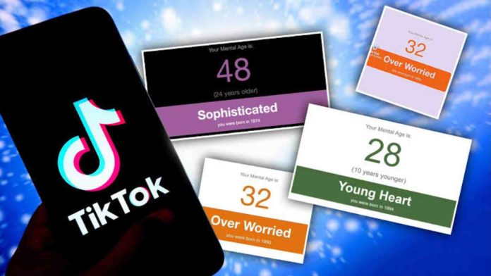 What was the mental age test on TikTok?