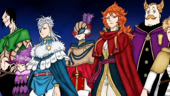 All Magic Knight Squads in Black Clover, ranked according to strength