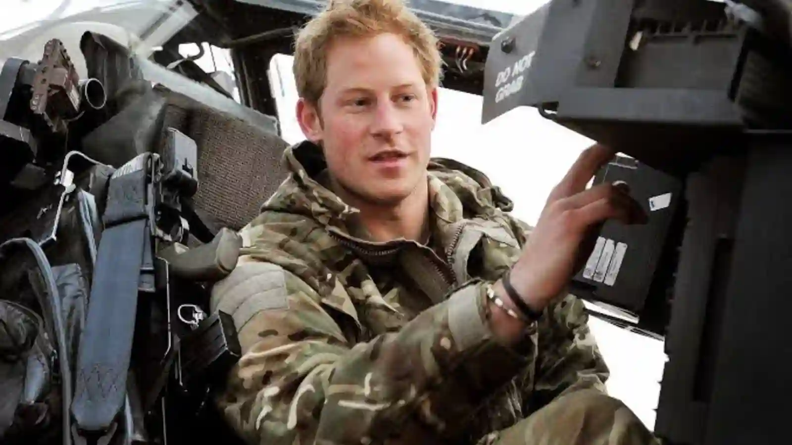 Prince Harry during his military service