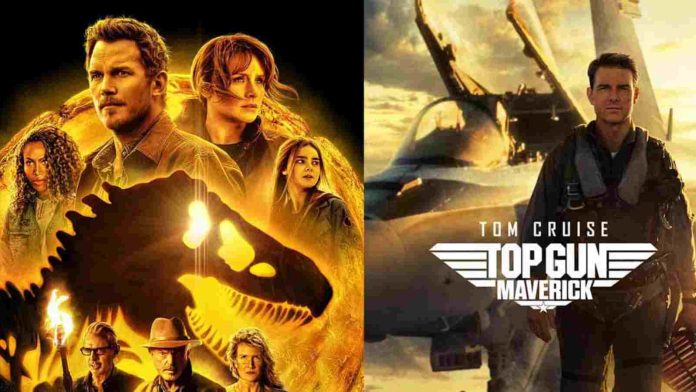 Top Gun Maverick and Jurassic World Dominion