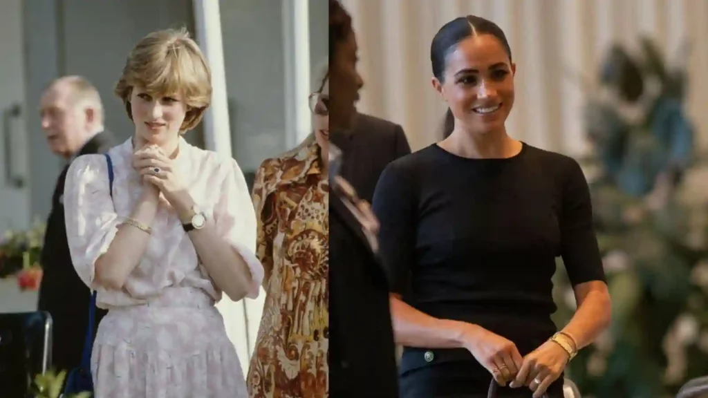 Princess Diana and Meghan Markle 