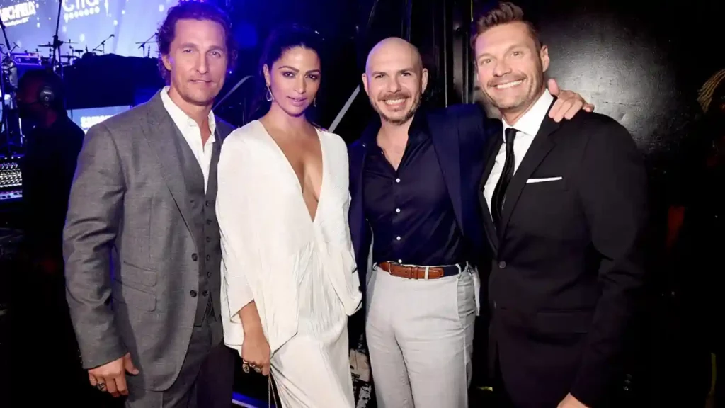 Matthew McConaughey with his wife and colleagues