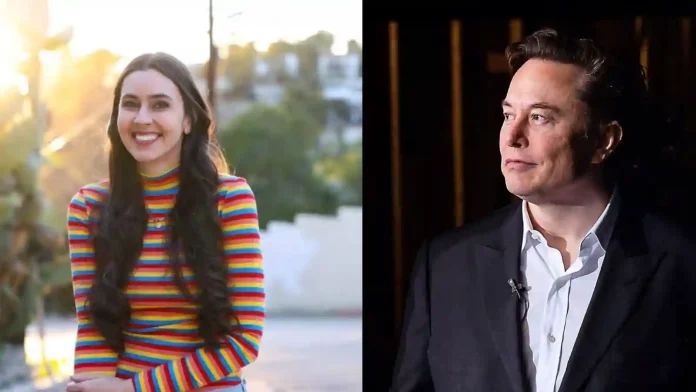 Taylor Lorenz and Elon Musk