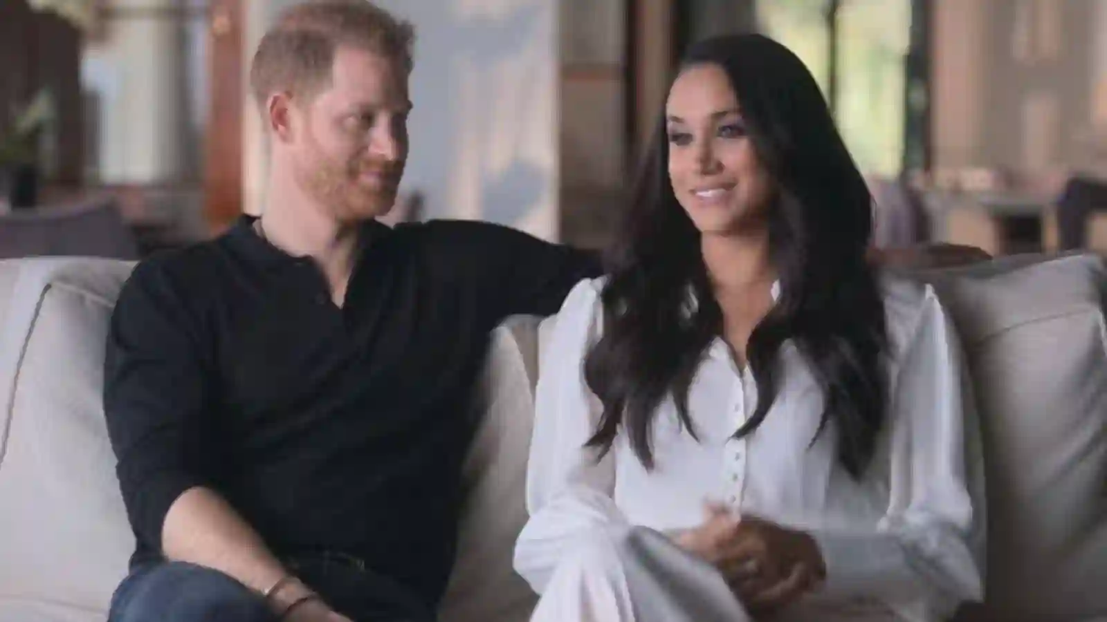 Prince Harry and Meghan Markle in Neflix's 'Harry & Meghan'