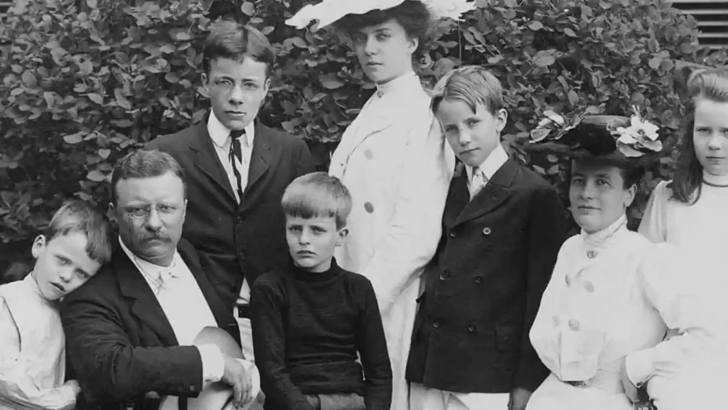 Theodore Roosevelt and his family