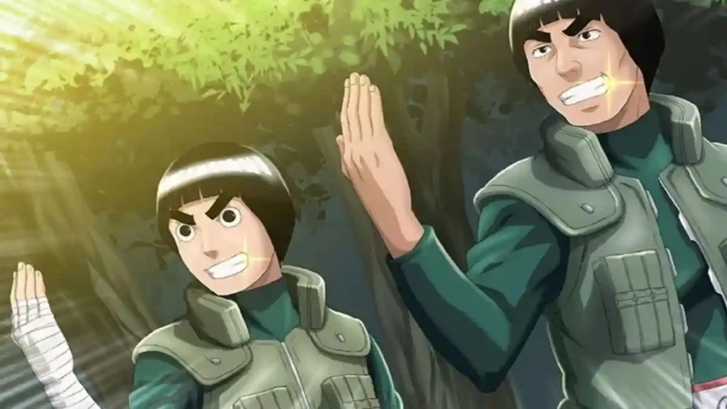 Might Guy and Rock Lee