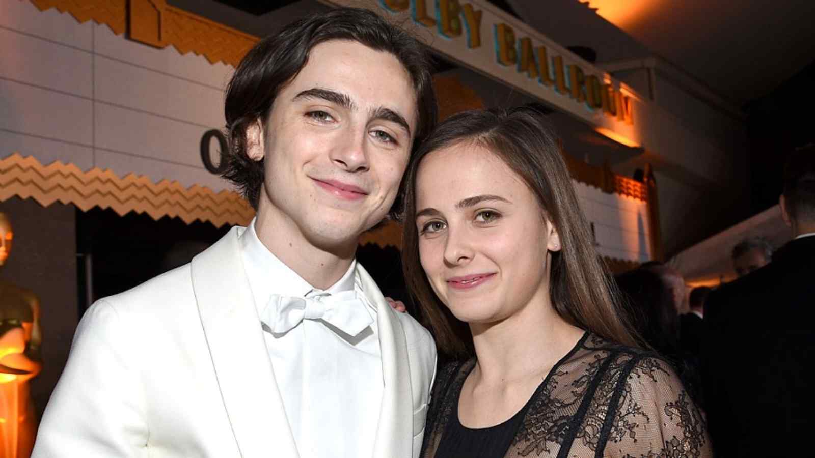 Timothée Chalamet and his sister Pauline