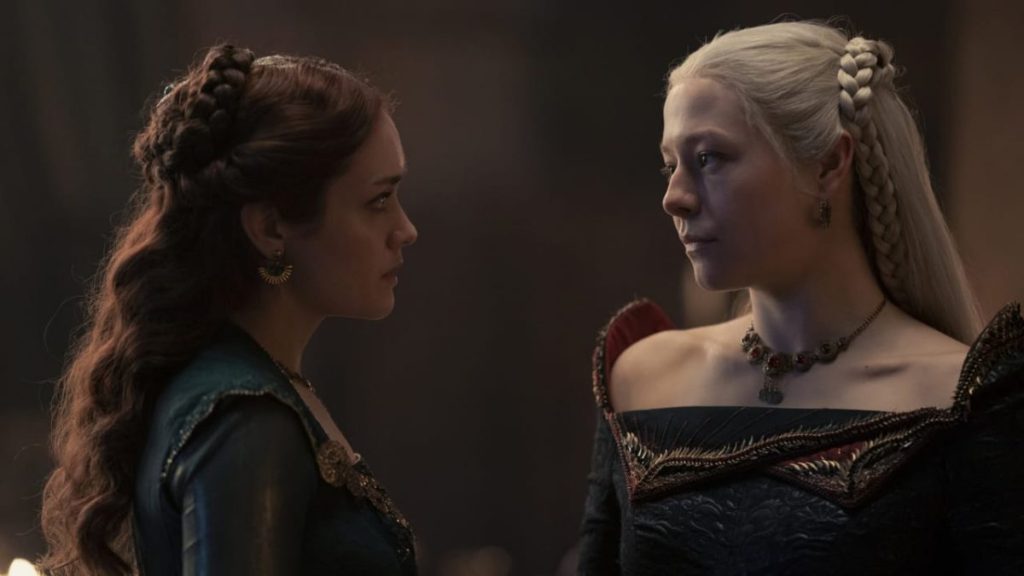 Alicent Hightower and Rhaenyra Targaryen 
