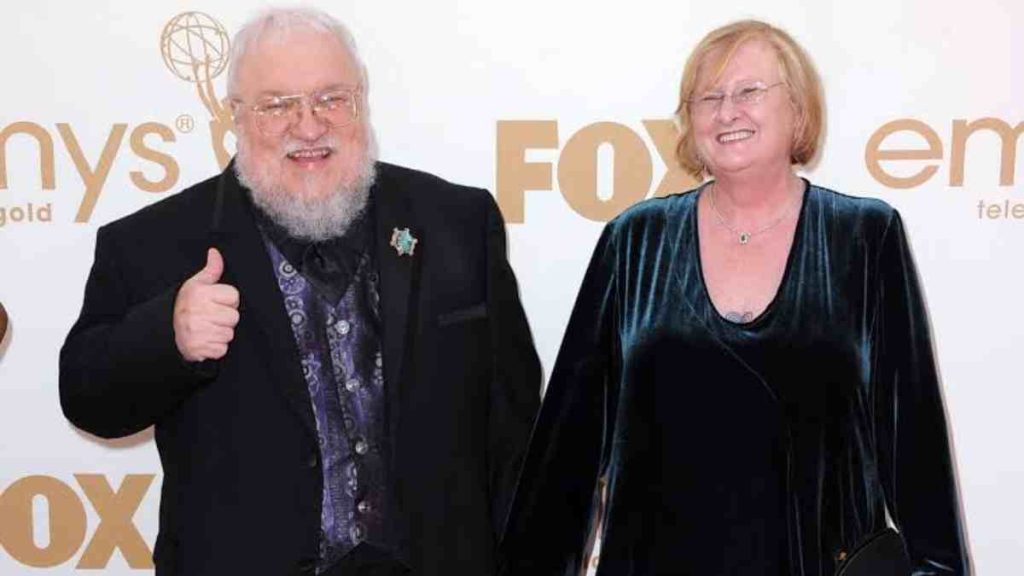 George RR Martin with his wife 