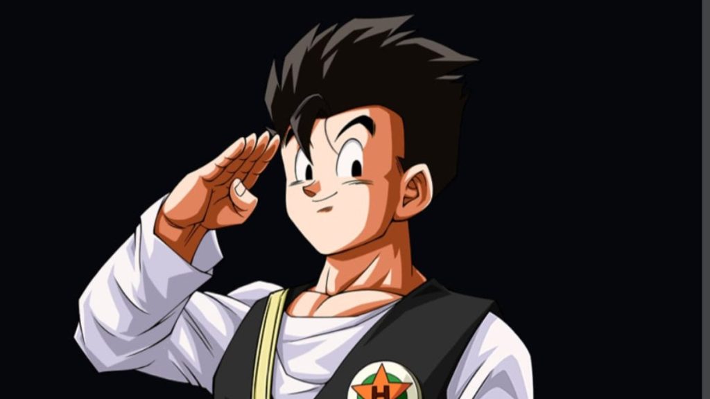 Gohan as a normal college student