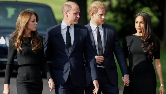 Harry, Meghan, Kate and William