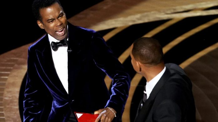 Chris Rock getting slapped by Smith