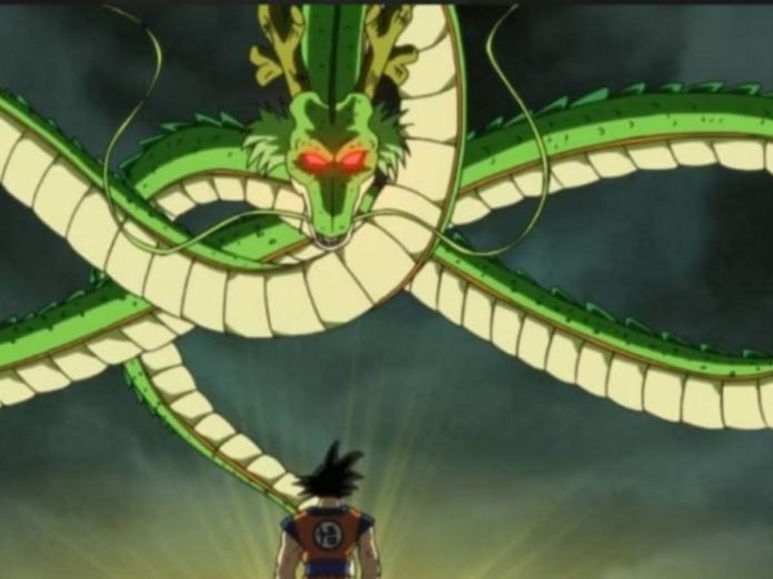 Shenron and Goku