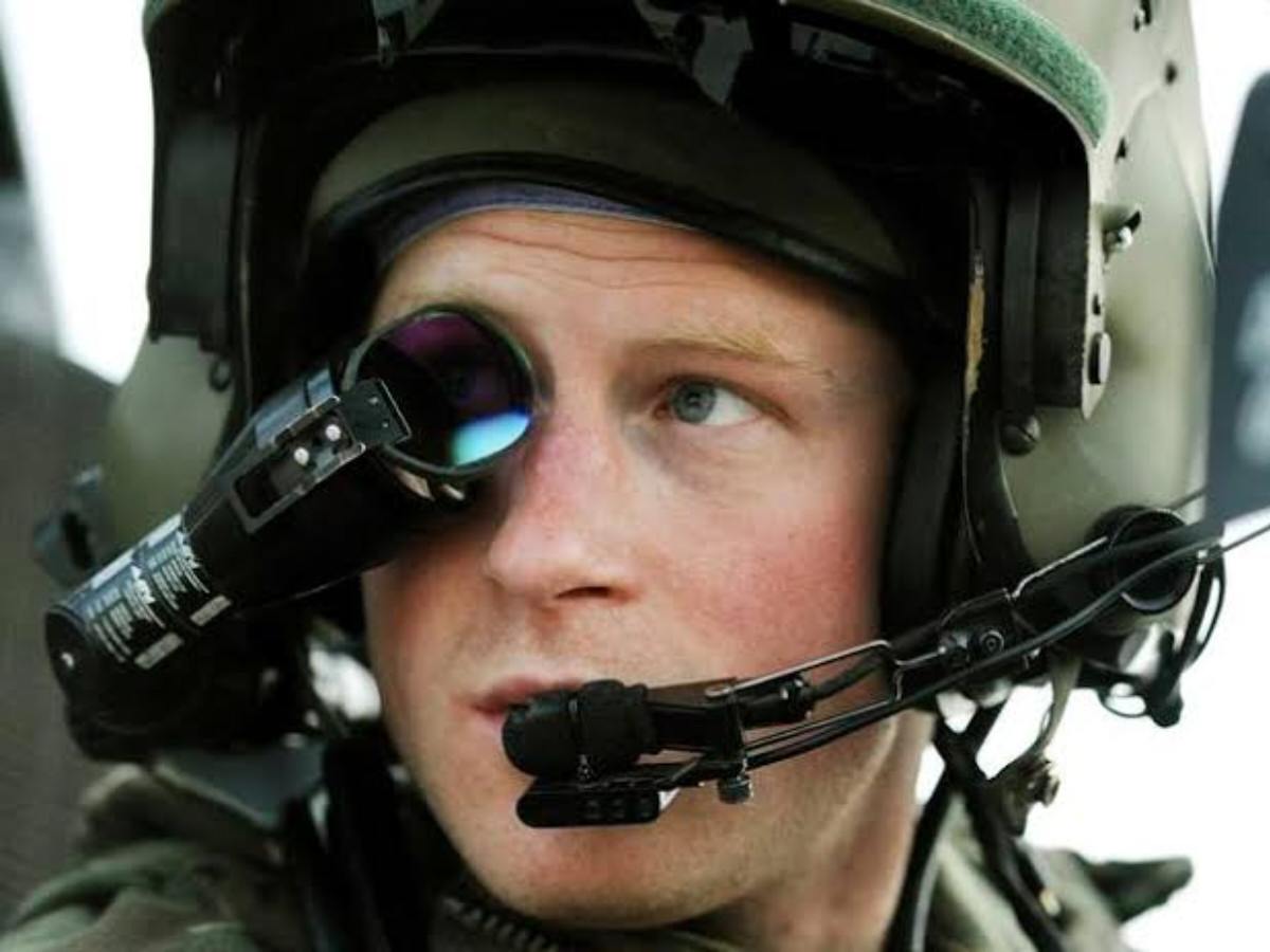 Prince Harry during his flight training