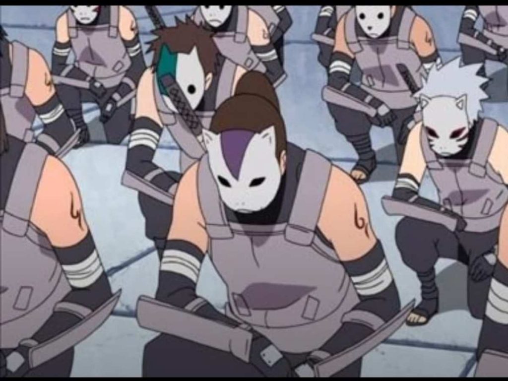 Anbu members with their masks on