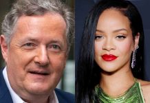 Rihanna and Piers Morgan