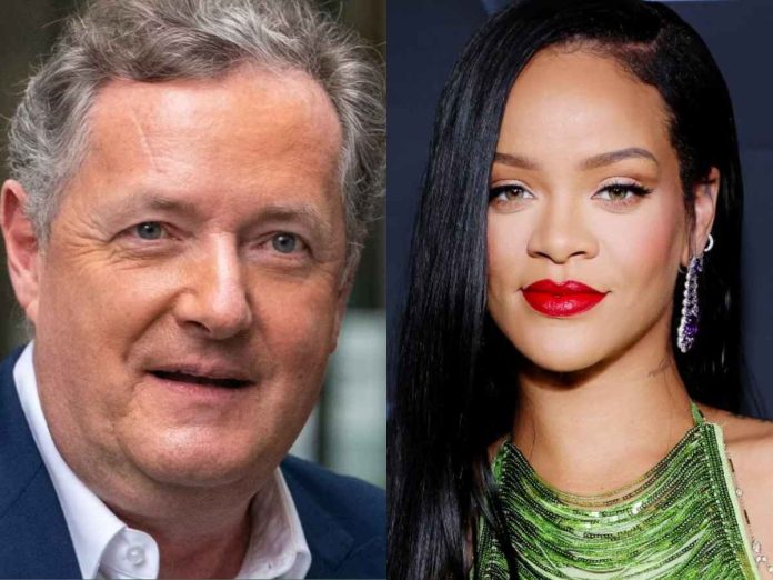 Rihanna and Piers Morgan