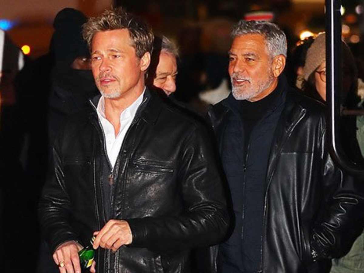 Brad Pitt And George Clooney Seen Together In New York On Set Of ...