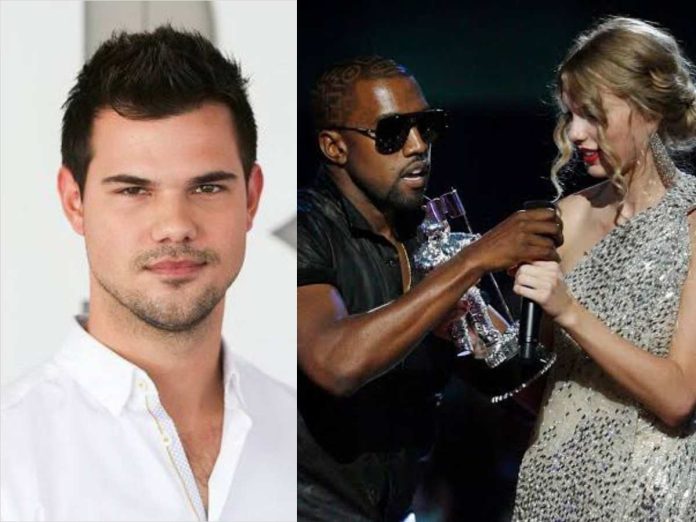 The 'Twilight' star spoke on the Taylor Swift-Kanye West fiasco